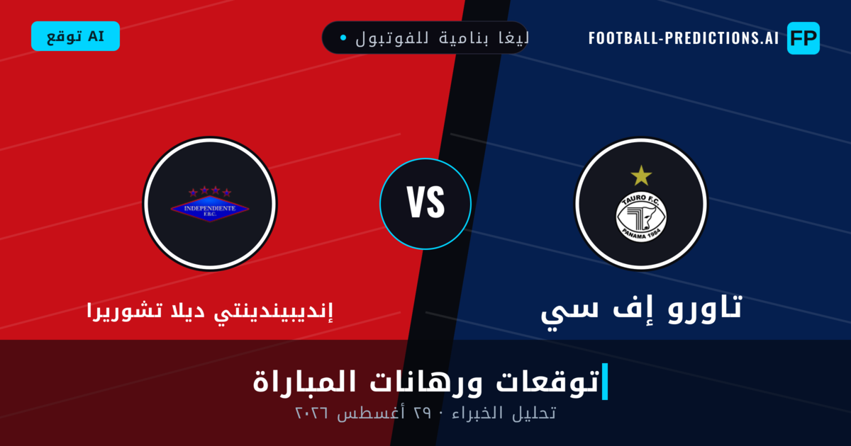 تاورو إف سي ضد إنديبيندينتي ديلا تشوريرا — توقعات ومعاينة المباراة