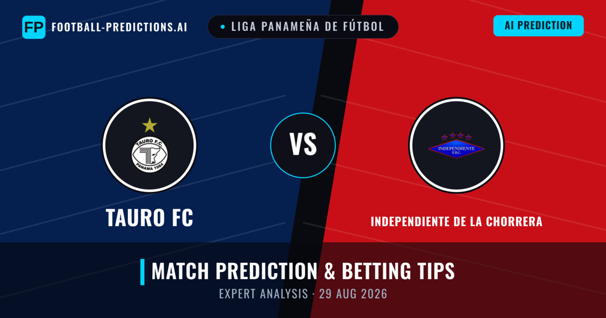 Tauro FC vs Independiente de La Chorrera — match prediction & preview