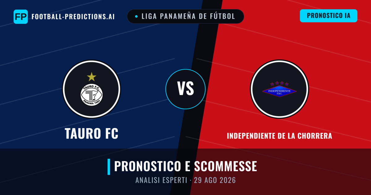 Tauro FC vs Independiente de La Chorrera — pronostico e anteprima del match
