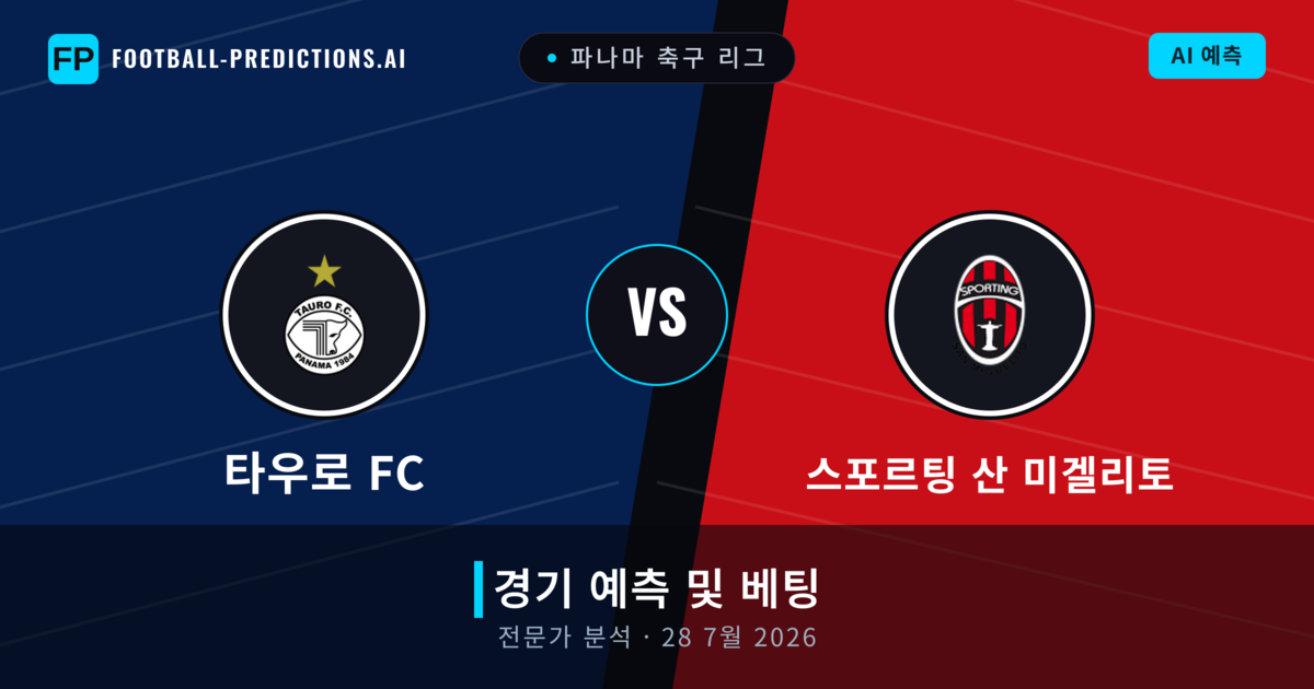 타우로 FC 대 스포르팅 산 미겔리토 — 경기 예측 및 프리뷰