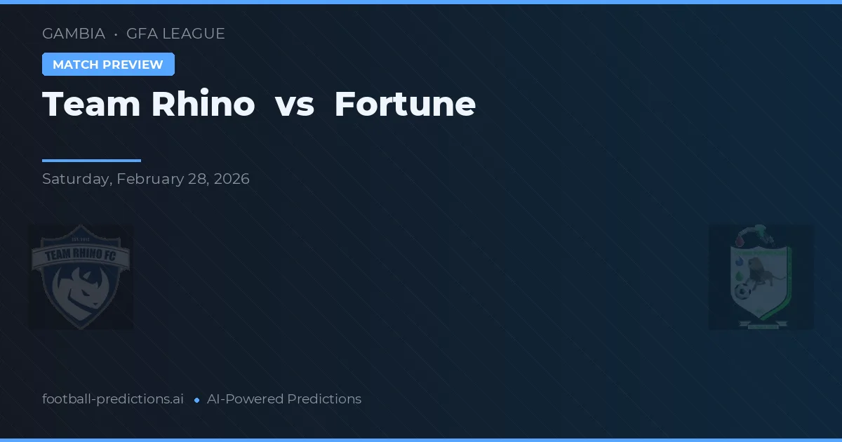 Đội Rhino vs Fortune — dự đoán và xem trước trận đấu