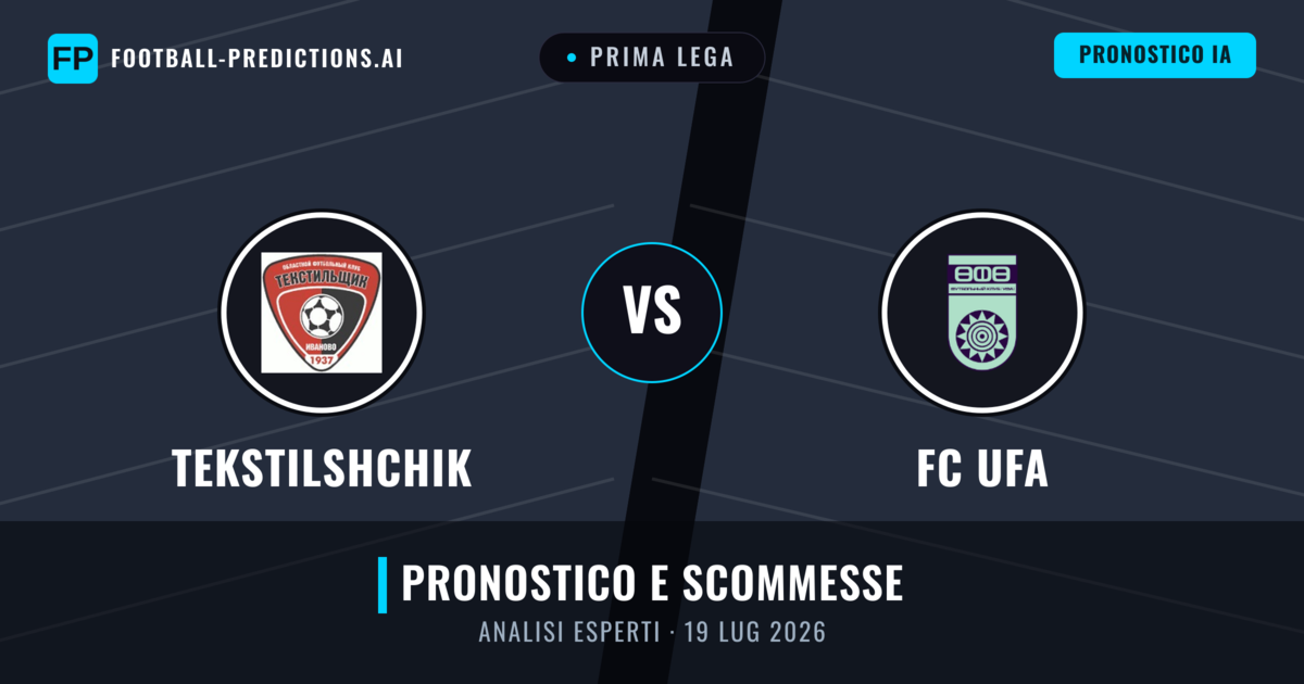 Tekstilshchik vs FC UFA — pronostico e anteprima del match