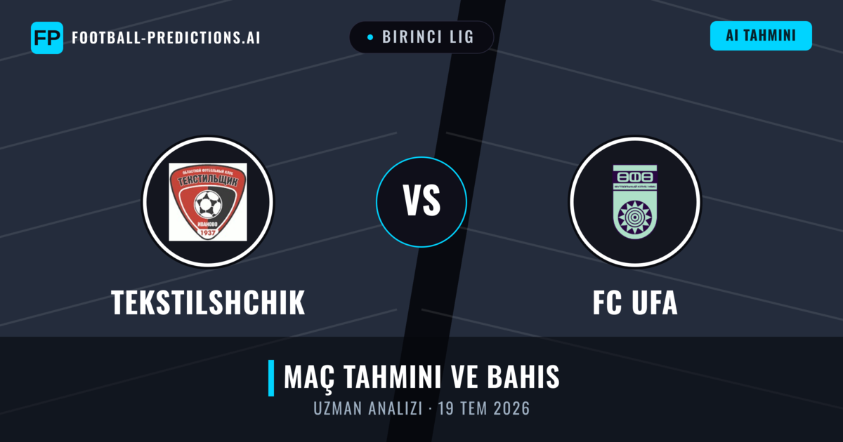 Tekstilshchik - FC UFA — maç tahmini ve önizleme