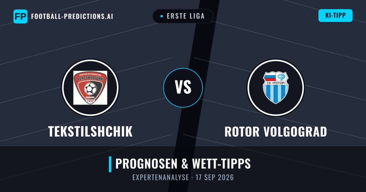 Tekstilshchik vs Rotor Volgograd — Prognose und Spielvorschau
