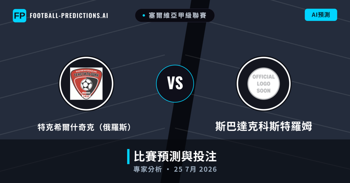 特克希爾什奇克（俄羅斯） vs 斯巴達克科斯特羅姆 — 比赛预测和前瞻