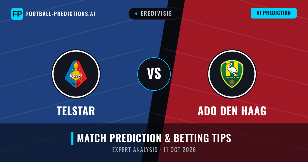 Telstar vs ADO Den Haag — match prediction & preview