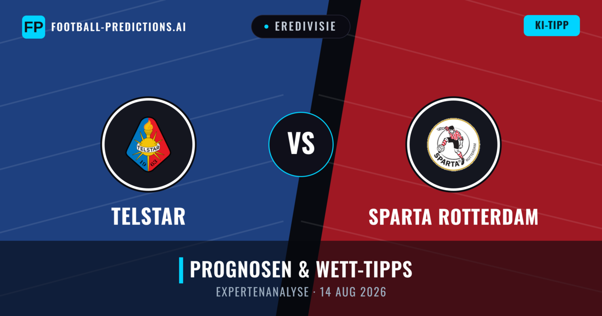 Telstar vs Sparta Rotterdam — Prognose und Spielvorschau