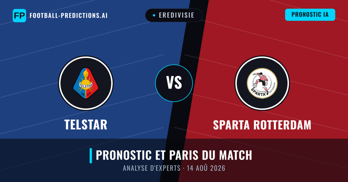 Telstar vs Sparta Rotterdam — pronostic et avant-match