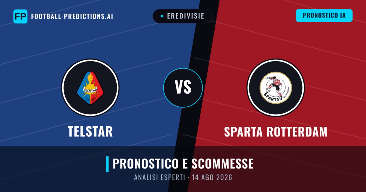 Telstar vs Sparta Rotterdam — pronostico e anteprima del match