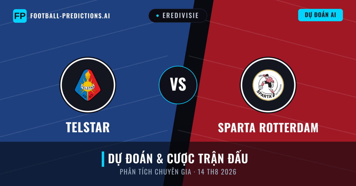 Telstar vs Sparta Rotterdam — dự đoán và xem trước trận đấu