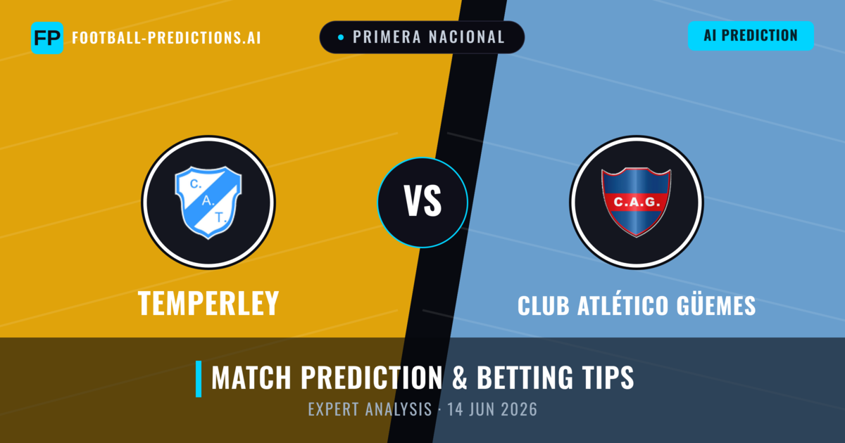 Temperley vs Club Atlético Güemes — match prediction & preview