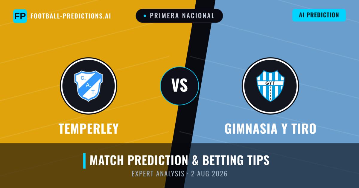 Temperley vs Gimnasia Y Tiro — match prediction & preview