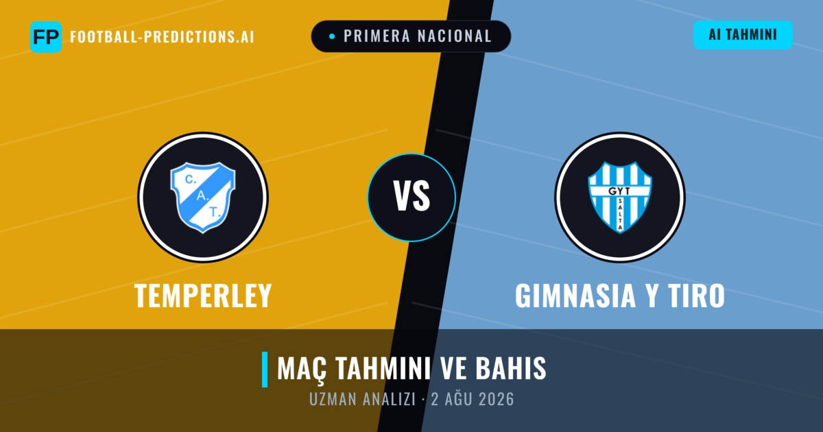 Temperley - Gimnasia Y Tiro — maç tahmini ve önizleme