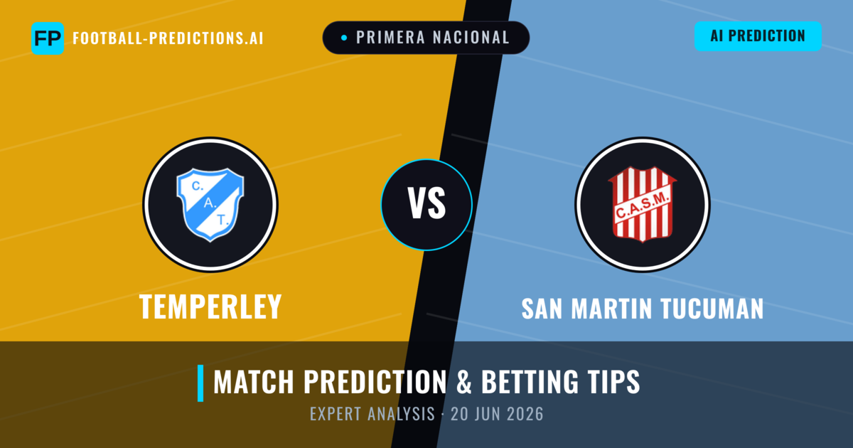 Temperley vs San Martin Tucuman — match prediction & preview