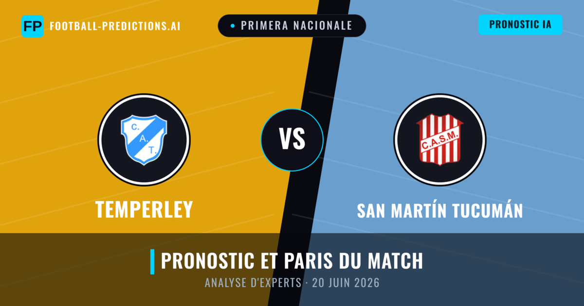 Temperley vs San Martín Tucumán — pronostic et avant-match