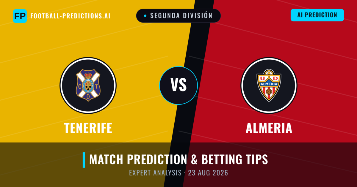 Tenerife vs Almeria — match prediction & preview