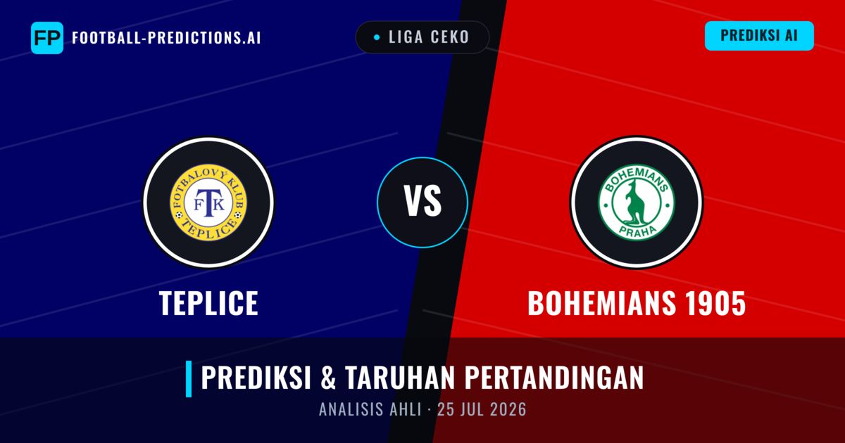 Teplice vs Bohemians 1905 — prediksi dan pratinjau pertandingan