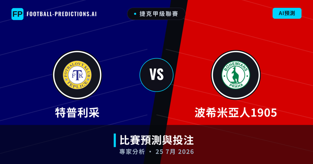特普利采 vs 波希米亞人1905 — 比赛预测和前瞻