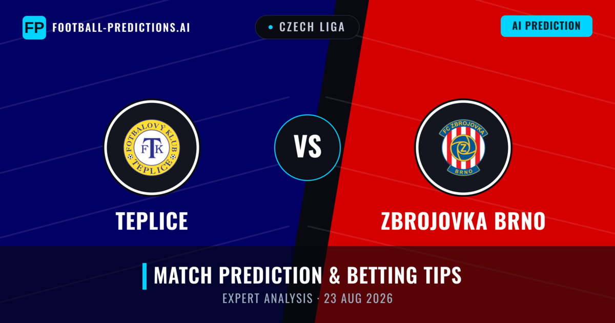 Teplice vs Zbrojovka Brno — match prediction & preview