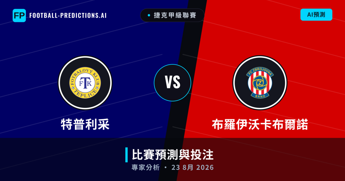 特普利采 vs 布羅伊沃卡布爾諾 — 比赛预测和前瞻