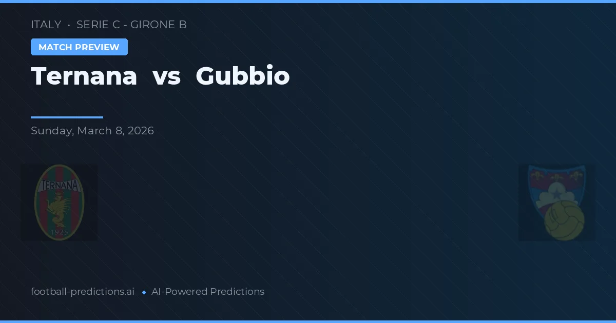 Ternana vs Gubbio — hula at preview ng laban