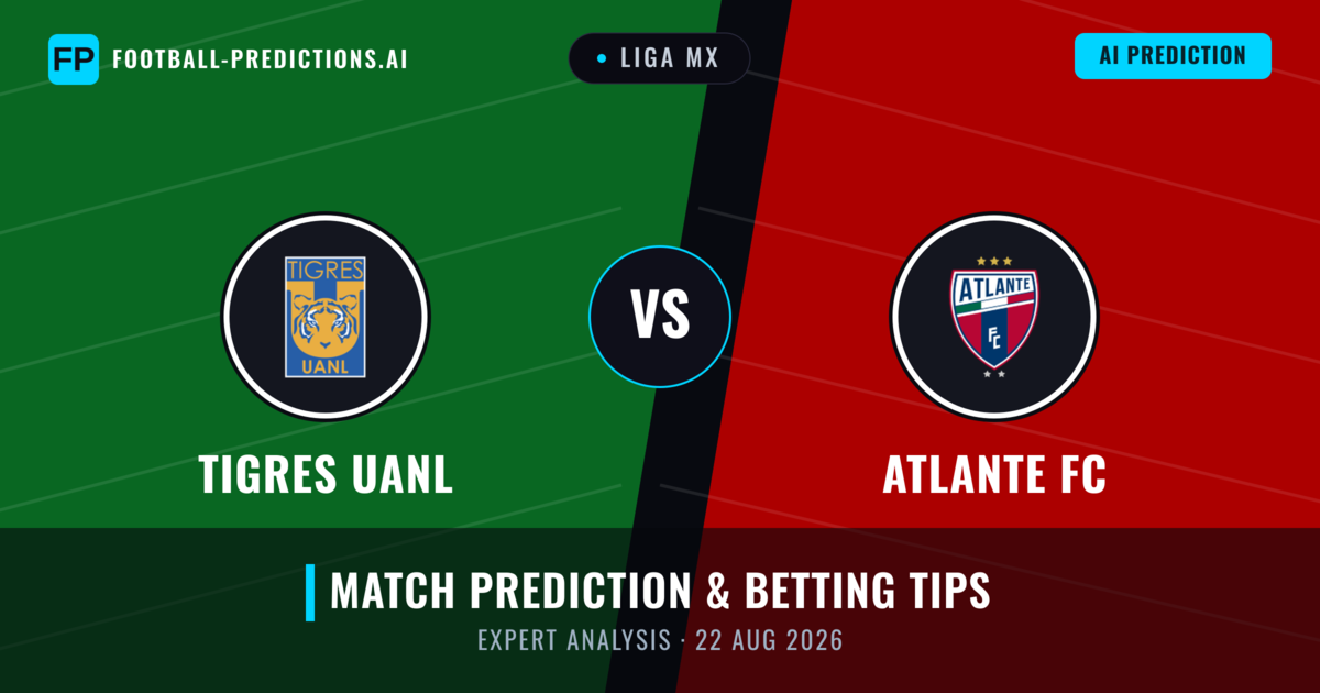 Tigres UANL vs Atlante FC — match prediction & preview