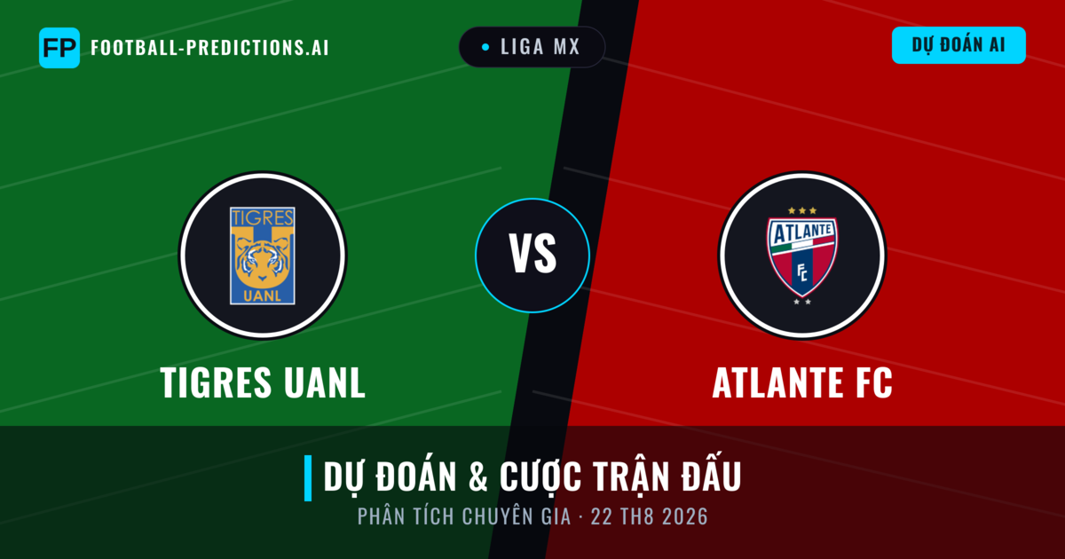 Tigres UANL vs Atlante FC — dự đoán và xem trước trận đấu