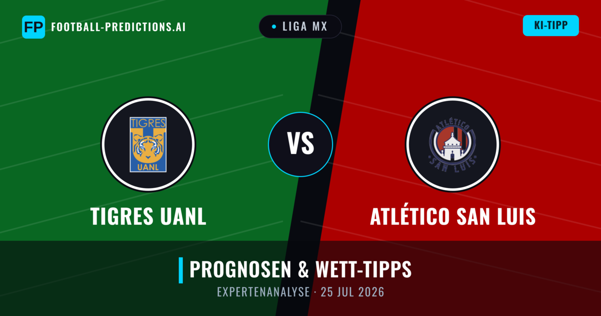 Tigres UANL vs Atlético San Luis — Prognose und Spielvorschau