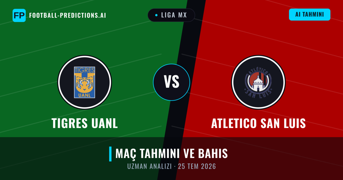 Tigres UANL - Atletico San Luis — maç tahmini ve önizleme
