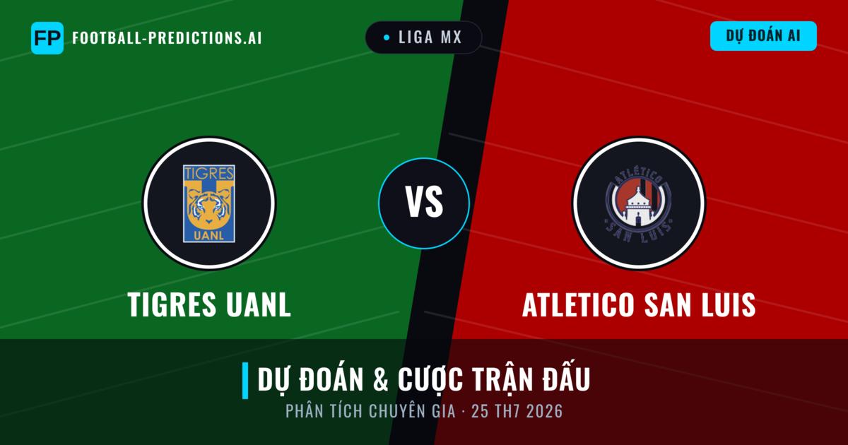 Tigres UANL vs Atletico San Luis — dự đoán và xem trước trận đấu