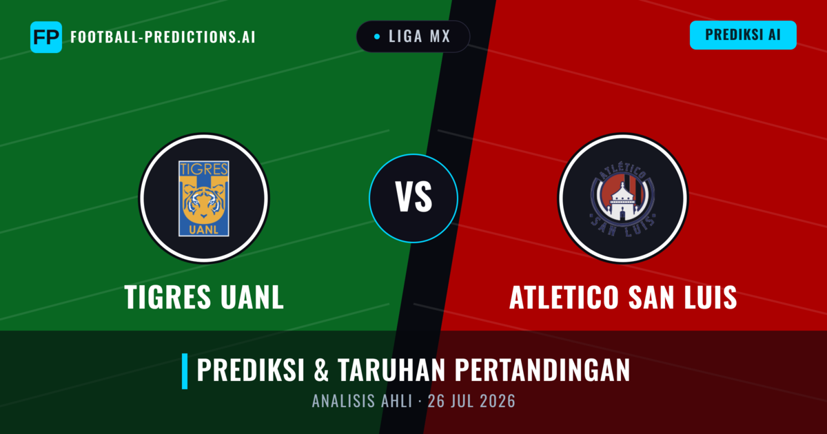 Tigres UANL vs Atletico San Luis — prediksi dan pratinjau pertandingan