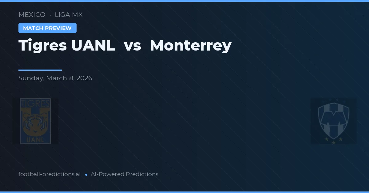 Tigres UANL vs C.F. Monterrey — Prognose und Spielvorschau