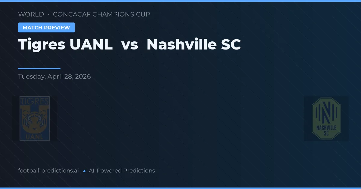 Tigres UANL vs Nashville SC — pronostic et avant-match