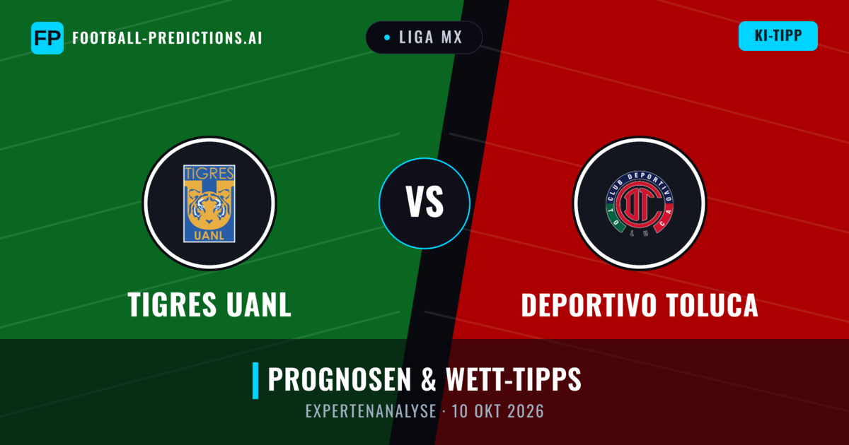 Tigres UANL vs Deportivo Toluca — Prognose und Spielvorschau