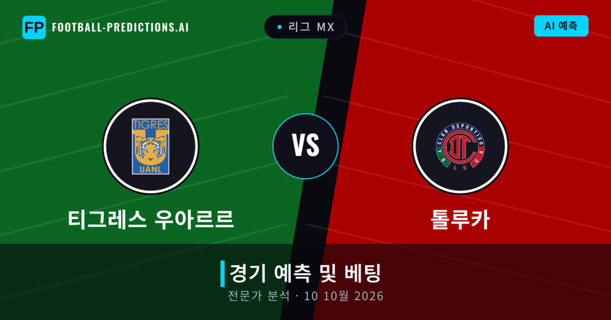 티그레스 우아르르 대 톨루카 — 경기 예측 및 프리뷰