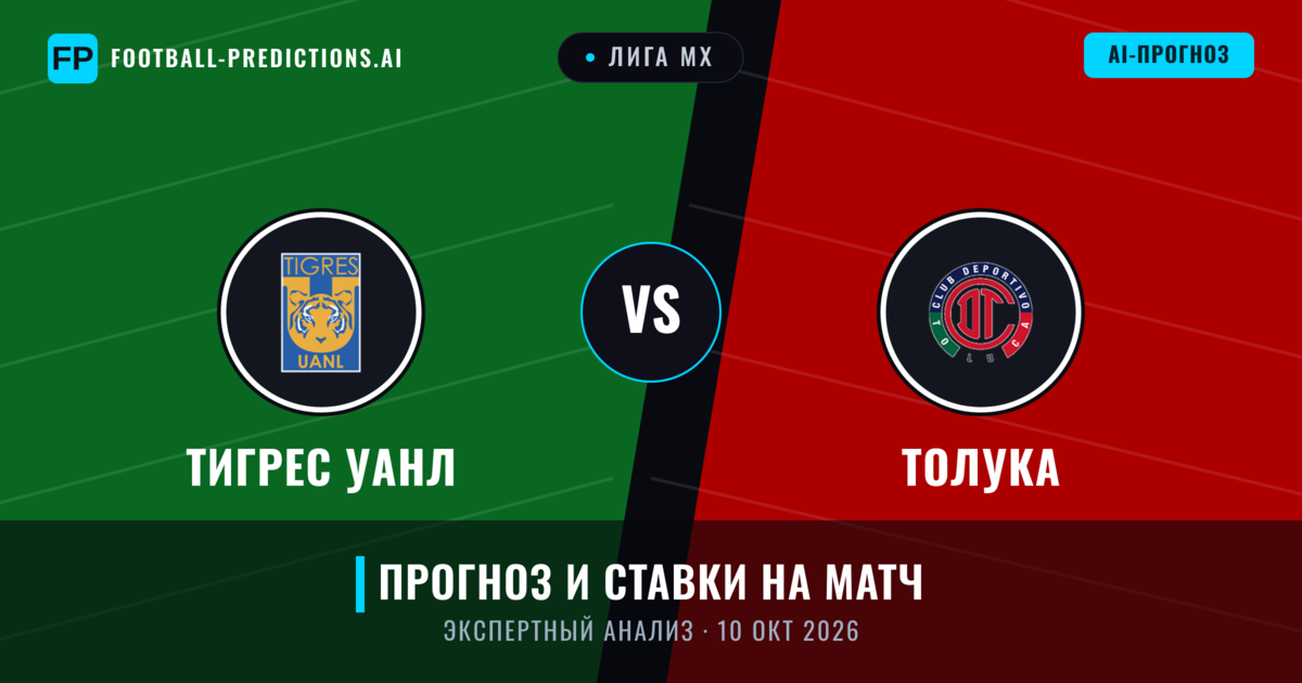 Тигрес УАНЛ – Толука — прогноз и превью матча