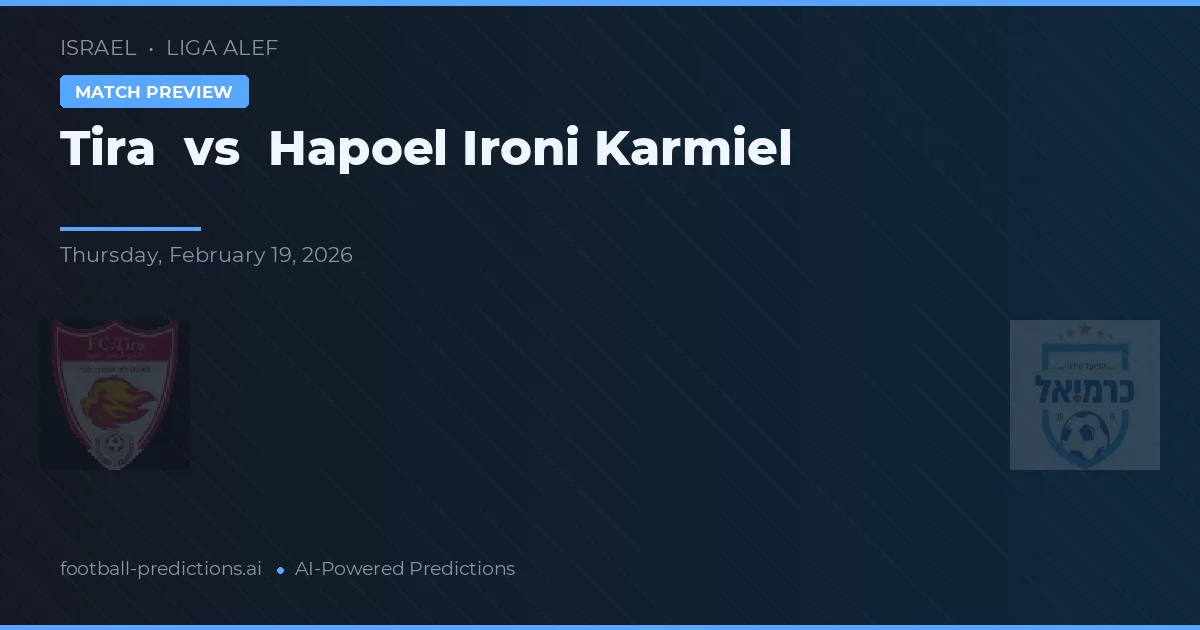Tira vs Hapoel Ironi Karmiel — pronostico e anteprima del match