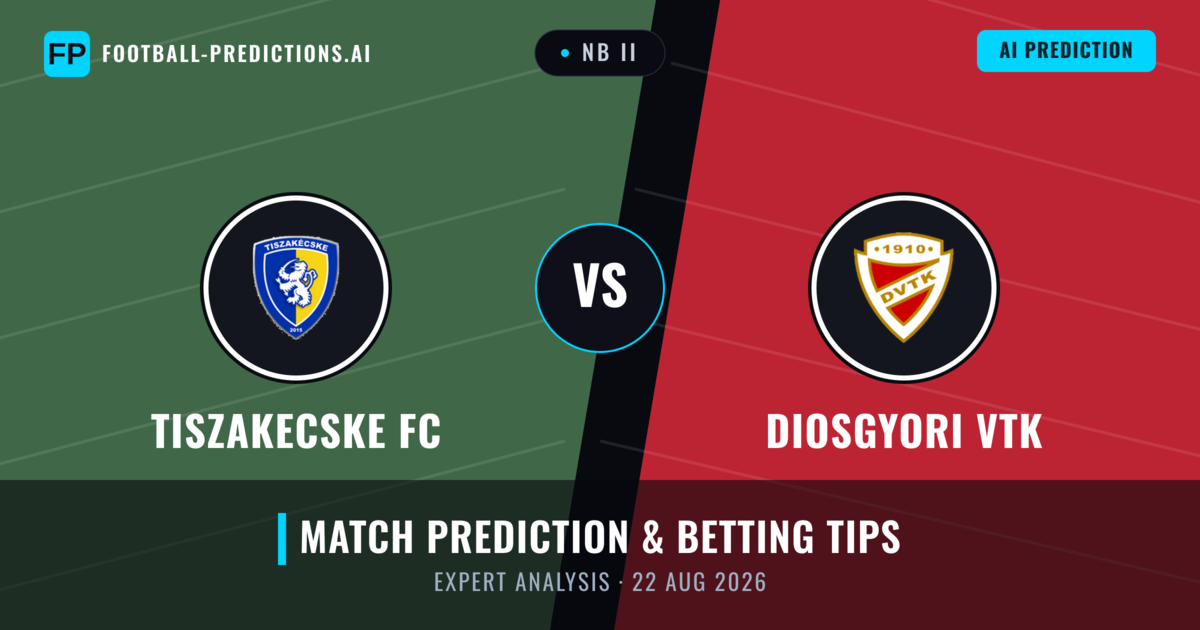 Tiszakecske FC vs Diosgyori VTK — match prediction & preview