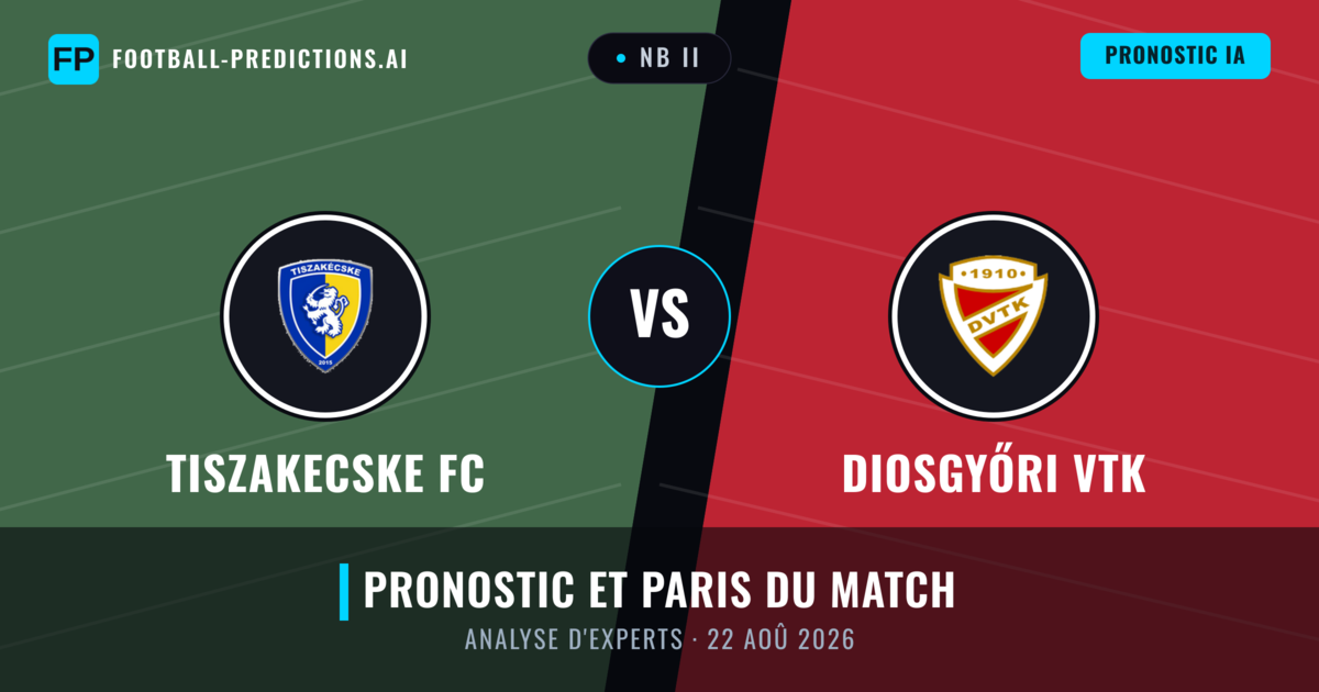 Tiszakecske FC vs Diosgyőri VTK — pronostic et avant-match