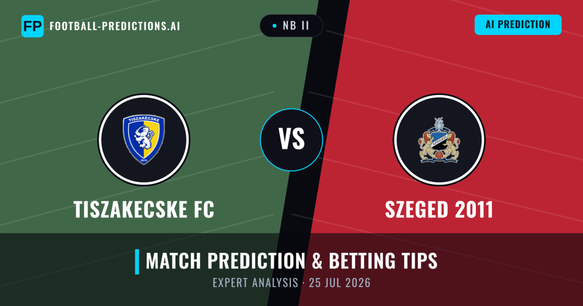 Tiszakecske FC vs Szeged 2011 — match prediction & preview