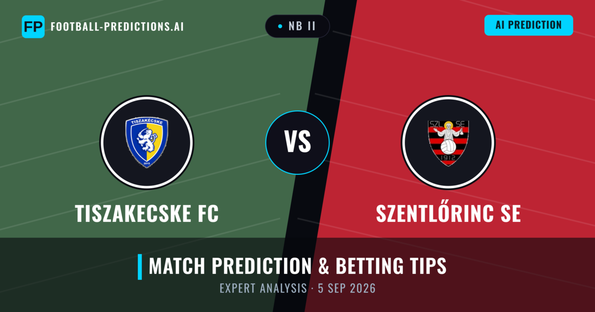 Tiszakecske FC vs Szentlőrinc SE — match prediction & preview