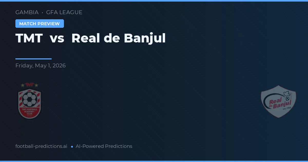 ทีเอ็มที พบ เรอัล เดอ บันจูล — ทำนายผลและพรีวิวการแข่งขัน