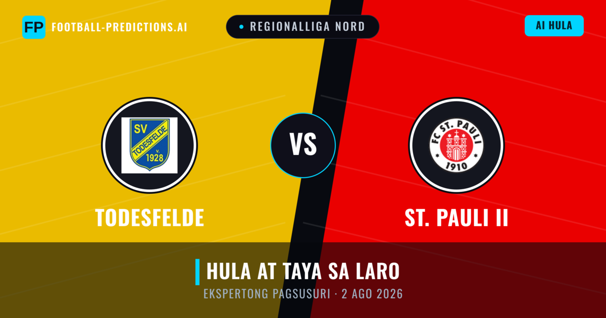Todesfelde vs St. Pauli II — hula at preview ng laban