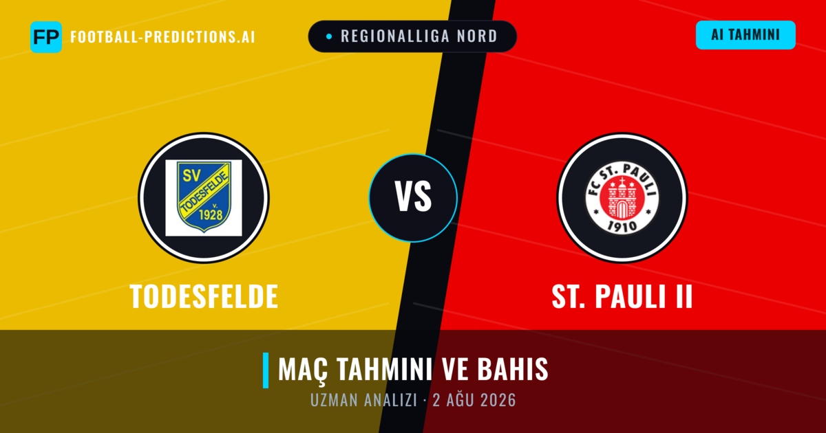 Todesfelde - St. Pauli II — maç tahmini ve önizleme