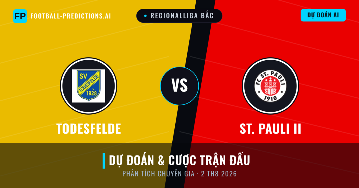 Todesfelde vs St. Pauli II — dự đoán và xem trước trận đấu
