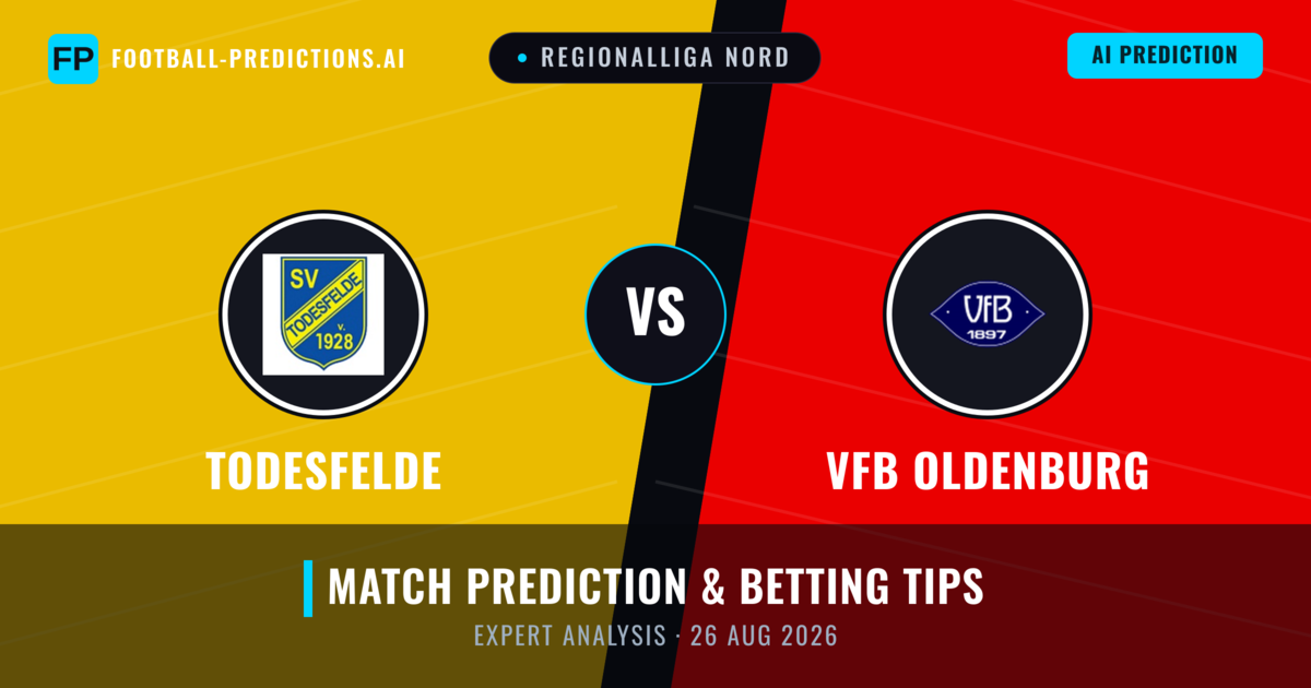 Todesfelde vs VfB Oldenburg — match prediction & preview