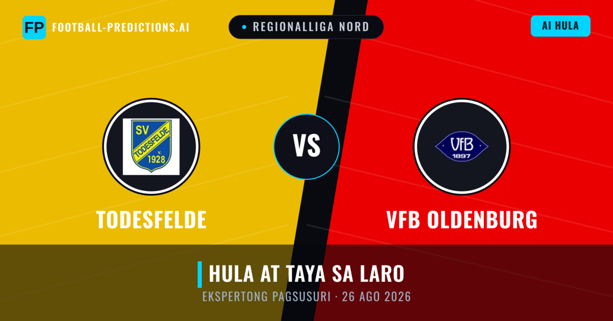 Todesfelde vs VfB Oldenburg — hula at preview ng laban