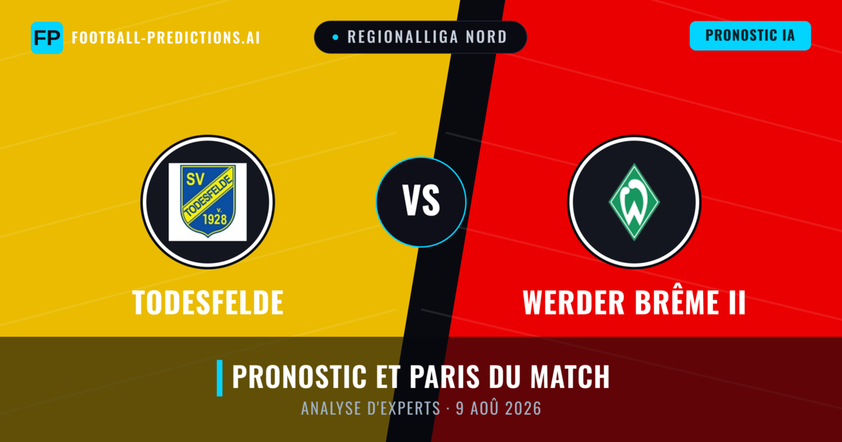 Todesfelde vs Werder Brême II — pronostic et avant-match