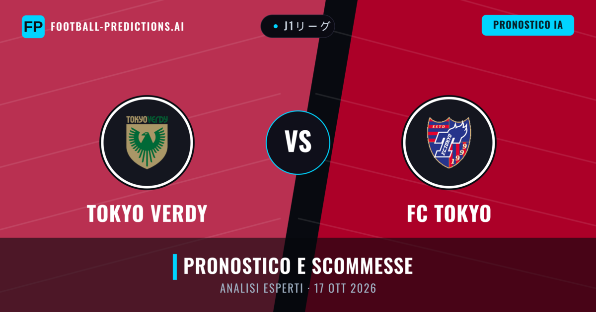 Tokyo Verdy vs FC Tokyo — pronostico e anteprima del match