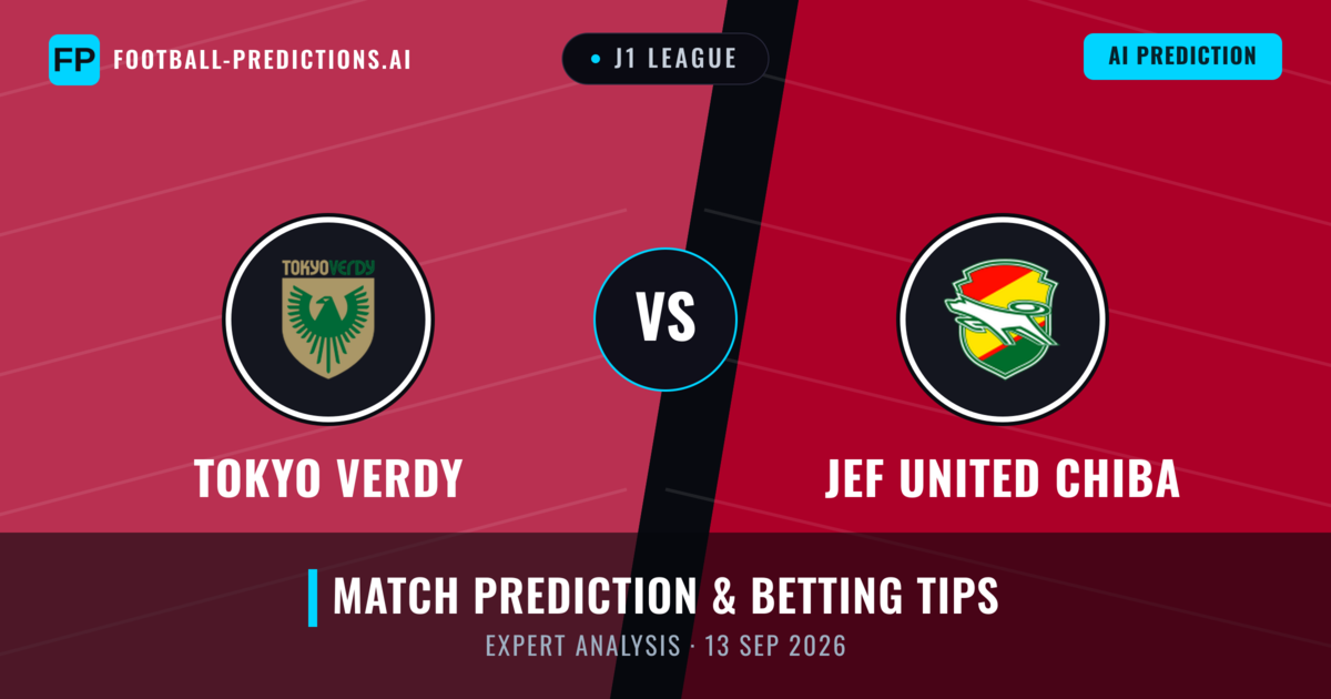 Tokyo Verdy vs JEF United Chiba — match prediction & preview